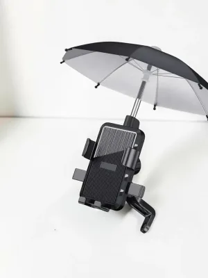 CarPhoneCradle Bike Phone Holder with Sunshade, Adjustable Waterproof Smartphone Mount for Bicycles and Motorcycles