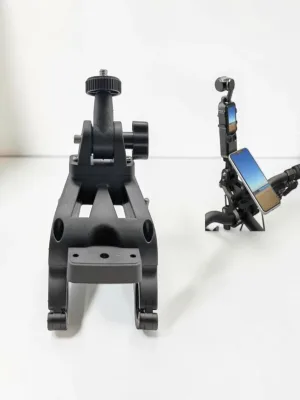 CarPhoneCradle Bicycle Head Mount Bracket Camera Cycling Handlebar Clip Metal and Plastic 14 x 8 x 9.5cm