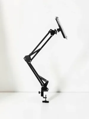 CarPhoneCradle Universal Cell Phone Holder, Aluminum Alloy Flexible Long Arm Stand for 4-11 Inch Tablets and Smartphones