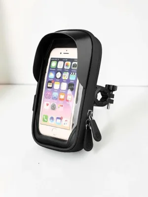 CarPhoneCradle Waterproof Bicycle Phone Holder Mount for 4.5-6.4 Inch Smartphones 9cm x 17cm